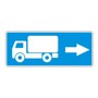 Знак 6.15.2 Направление движения для грузовых автомобилей.